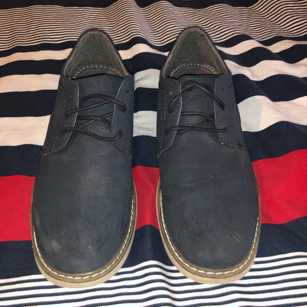 Dexter Comfort Memory Foam Blue Suede Size 7
